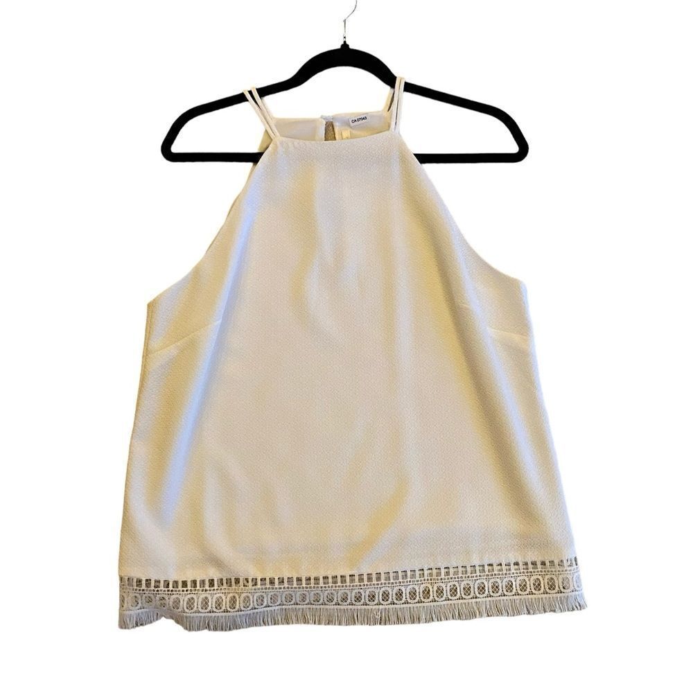 EUC cooper & ella White Sleeveless Top